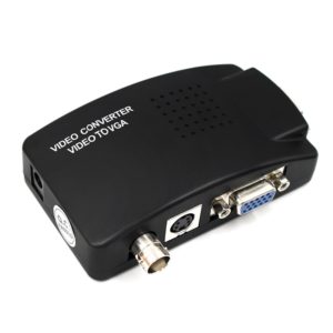 VGA Composite S-Video to VGA Converter Video Converter VGA Output Adapter Digital Switch Box for PC Mac TV Camera DVD DVR