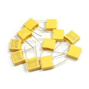 10pcs 100nF capacitor X2 capacitor 275VAC Pitch 10mm X2 275V Polypropylene film capacitor 0.1uF