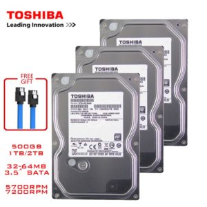 Toshiba 500GB desktop computer hdd 3.5" internal mechanical hard disk SATA3 6Gb/s