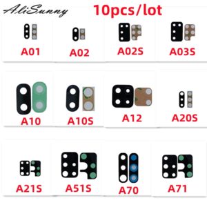 10pcs Back for Camera Glass Lens for Samsung Galaxy A01 A02 A02S A03S A10 A20 A30 A10S A12 A20S A21S A51 A70 A71 A70S A32 A42 A52 good
