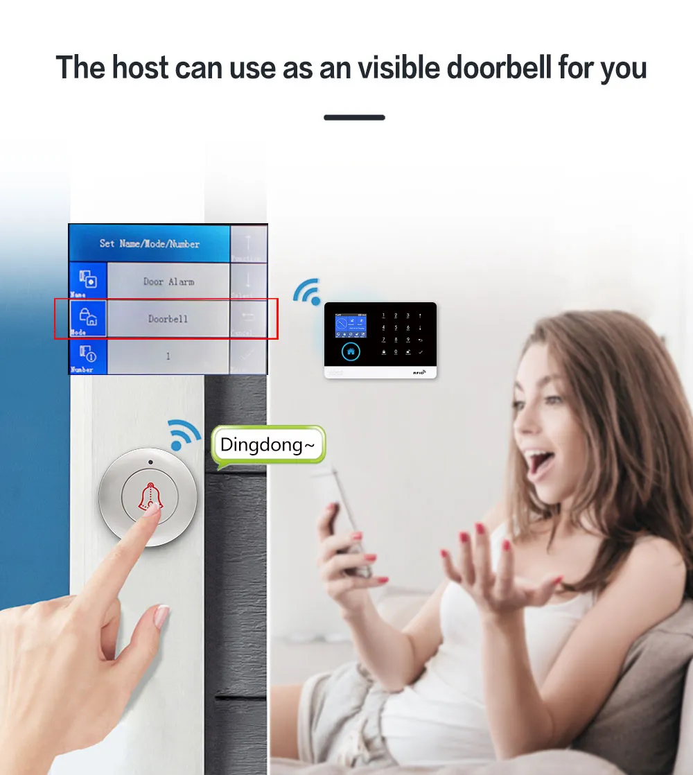 esmfaster PG103 Alarm System for Home Burglar Security 433MHz WiFi GSM Alarm Wireless  Smart House App Control