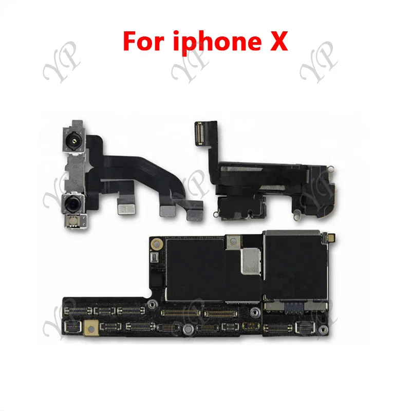 For iPhone X/XR/XS/XS Max 64g/256g Fully Tested Cleaned iCloud Original Mainboard Authentic Compatible With iPhone Motherboard