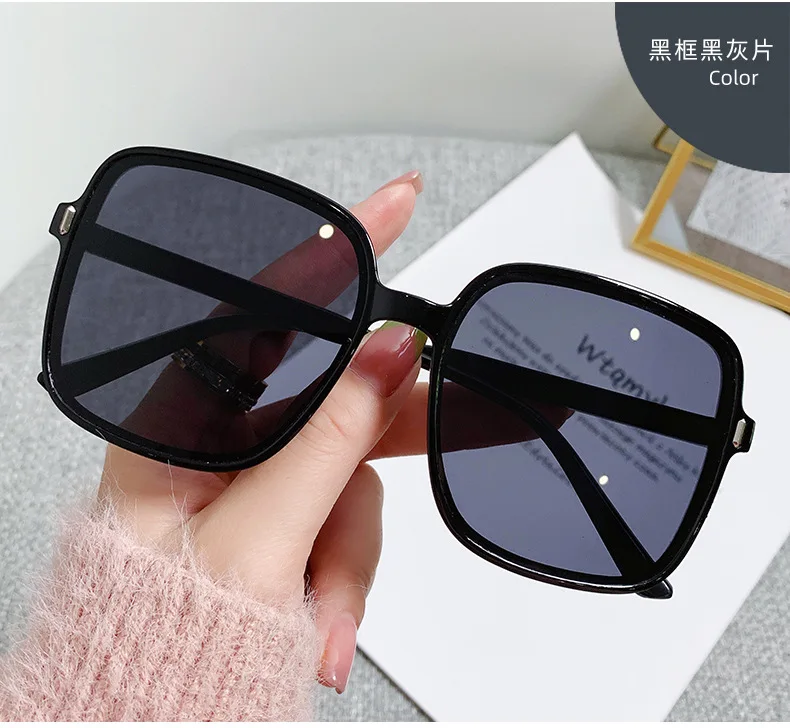 New Oversized Rectangle Sunglasses Women's Fashion Square Sun Glasses Men's Classic Vintage Eyewear UV400 Oculos De Sol