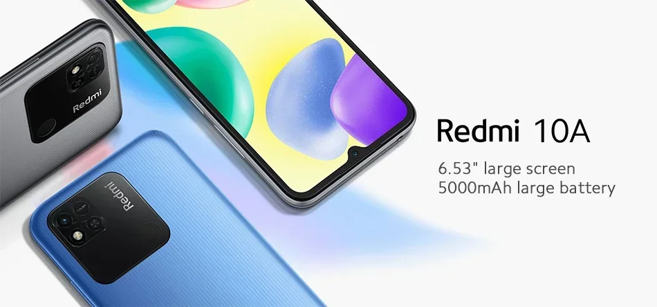 Xiaomi Redmi 10A 4G Smartphone 4GB 64GB Helio G25 Octa Core 6.53' HD Display 13MP Fingerprint 5000mAh Cellphone Global Rom Xiaomi Redmi 10A 4G Smartphone 4GB 64GB Helio G25 Octa Core 6.53' HD Display 13MP Fingerprint 5000mAh Cellphone Global Rom