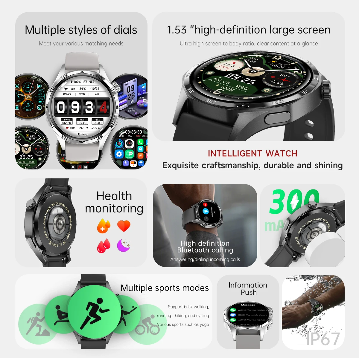 GT5 PRO Smart Watch Men Watch 5 Pro AMOLED HD Screen Bluetooth Call GPS Trajectory NFC Heart Rate Compass SmartWatches 2024 New GT5 PRO Smart Watch Men Watch 5 Pro AMOLED HD Screen Bluetooth Call GPS Trajectory NFC Heart Rate Compass SmartWatches 2024 New