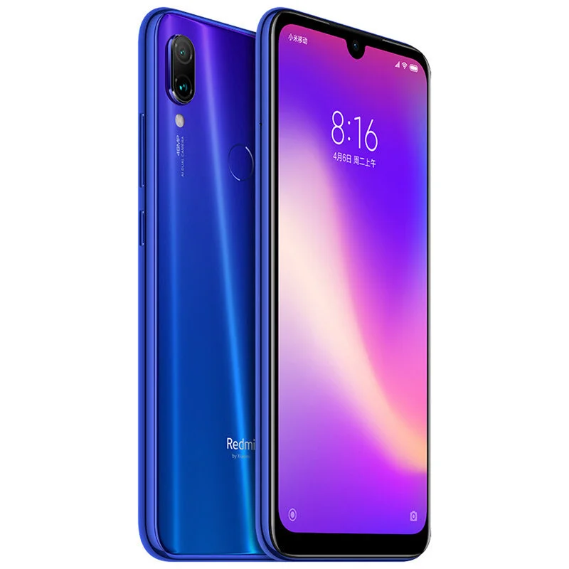 Xiaomi Redmi Note 7 4G 64G/6G 64G Original Smartphone Snapdragon 660AIE Android Mobile Phone 48.0MP+5.0MP Rear Camera Cellphone