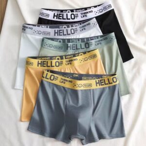 Wholesale Men's Underwear, Boys' Loose Sports Breathable Boxer Shorts, Teenagers and Students Boxer Shorts