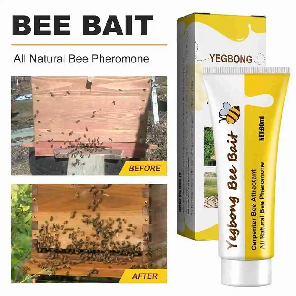 Bee Bait Bee Queen Pheromone Easy Catching Lure Bait Swarm Honey Hive Attract Outdoor Beekeeping Bee Attractant Bait