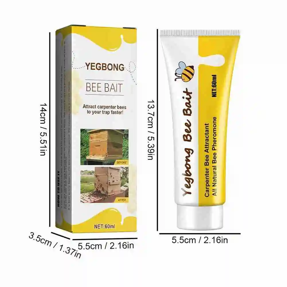 Bee Bait Bee Queen Pheromone Easy Catching Lure Bait Swarm Honey Hive Attract Outdoor Beekeeping Bee Attractant Bait