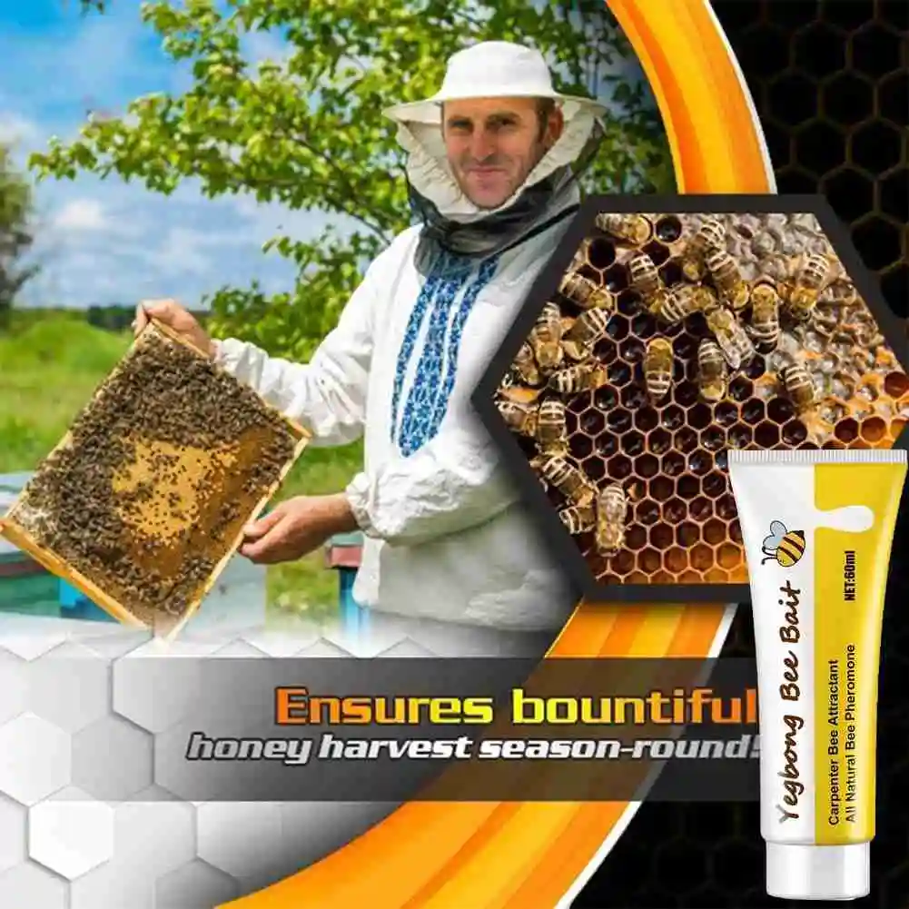 Bee Bait Bee Queen Pheromone Easy Catching Lure Bait Swarm Honey Hive Attract Outdoor Beekeeping Bee Attractant Bait