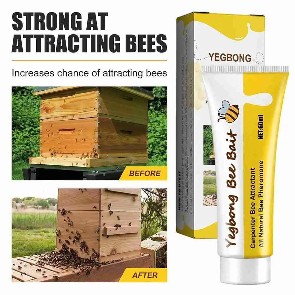 Bee Bait Bee Queen Pheromone Easy Catching Lure Bait Swarm Honey Hive Attract Outdoor Beekeeping Bee Attractant Bait
