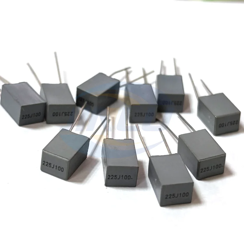 10PCS Correction capacitor 2.2UF 225J 100V 5mm Polypropylene Safety Plastic Film Capacitor New original