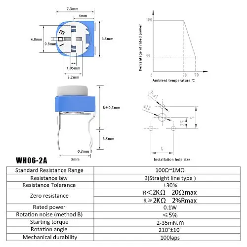 10PCS RM065 100R 200R 500R 1K 2K 2.2K 3K 5K 10K 20K 50K 100K 500K 1M Ohm RM-065 Trimpot Trimmer Potentiometer Variable Resistor 10PCS RM065 100R 200R 500R 1K 2K 2.2K 3K 5K 10K 20K 50K 100K 500K 1M Ohm RM-065 Trimpot Trimmer Potentiometer Variable Resistor
