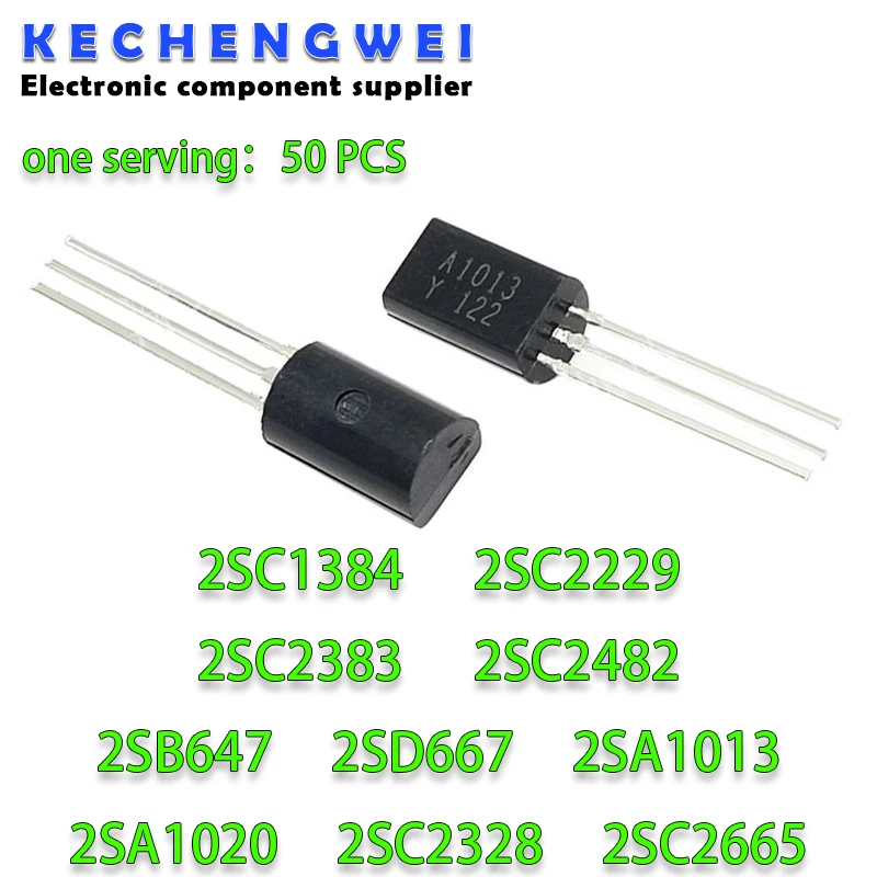 50PCS 2SA1013 TO-92L A1013 TO-92 2SA1020 2SC2328 2SC2655 2SC1384 2SC2229 2SC2383 2SC2482 2SB647 2SD667 A1020 C2328 C2655 C2383 50PCS 2SA1013 TO-92L A1013 TO-92 2SA1020 2SC2328 2SC2655 2SC1384 2SC2229 2SC2383 2SC2482 2SB647 2SD667 A1020 C2328 C2655 C2383