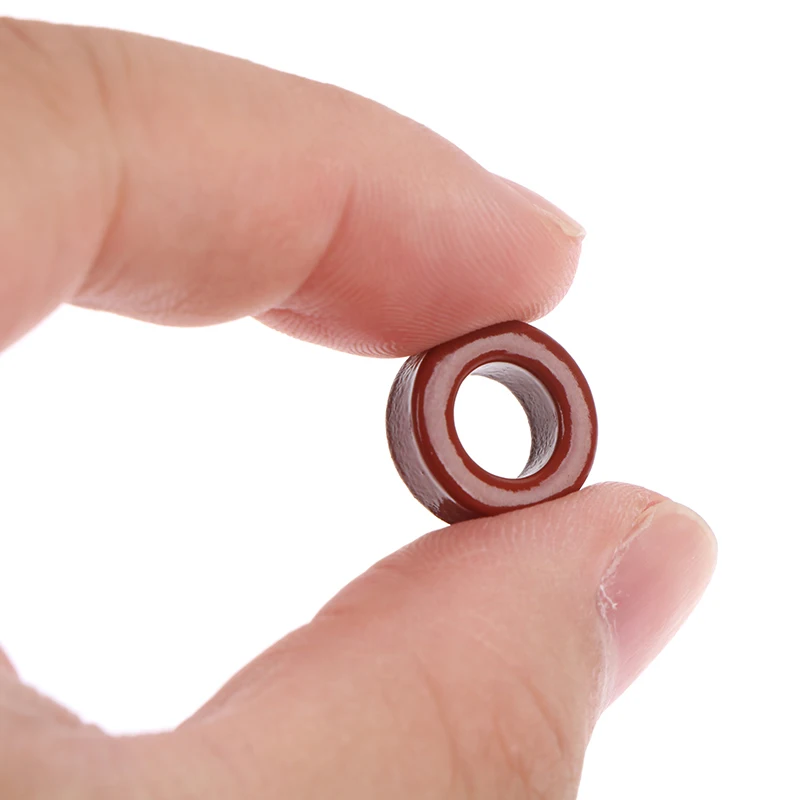 5pcs T37-6/T50-6/T37-2/ T-30-2 Iron Powder Cores 9.5*5.2*3.3mm Iron Dust Core Ferrite Toroid Core Coating