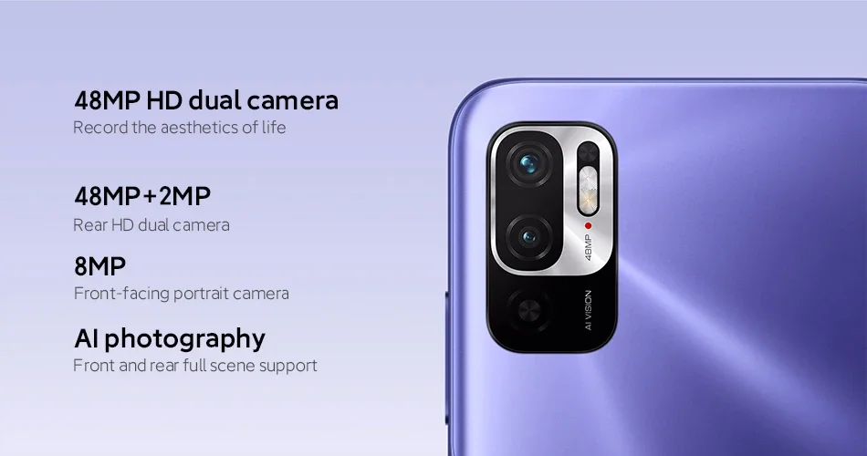 5G Smartphone Xiaomi Redmi Note 10 128GB 256GB 7nm Dimensity 700 6.5 Inch Display 48MP Camera 5000mAh Mobile Phones Global ROM