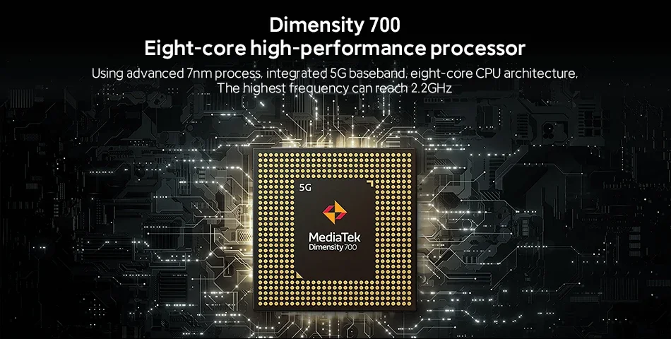 5G Smartphone Xiaomi Redmi Note 10 128GB 256GB 7nm Dimensity 700 6.5 Inch Display 48MP Camera 5000mAh Mobile Phones Global ROM