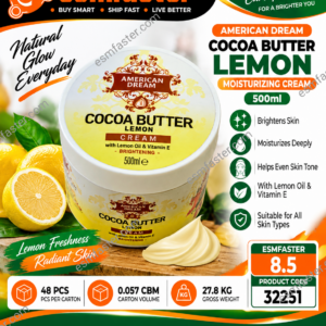 cocoa butter lemon moistrizing cream 32251