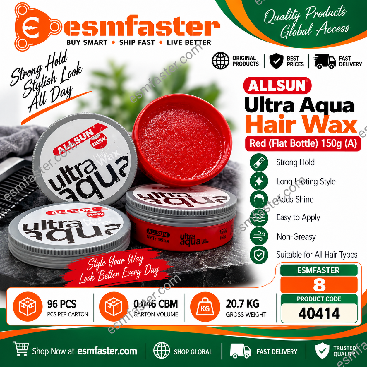 ultra agula hair wax 150g grade A 40414 - Image 1