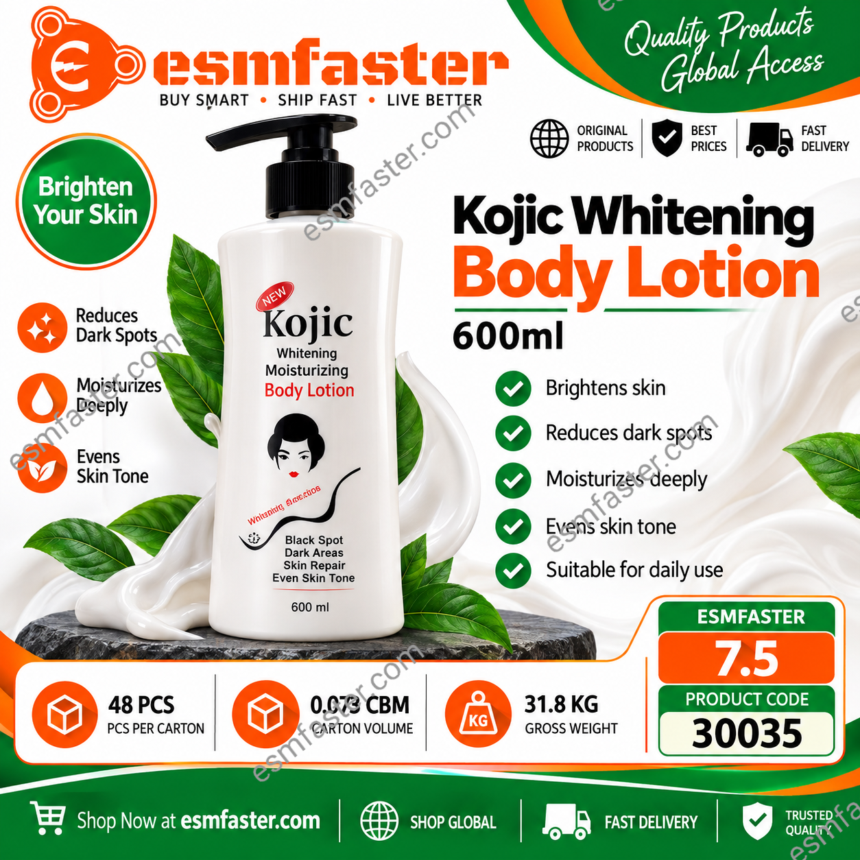 Kojic Whitening Body lotion 30035 - Image 1